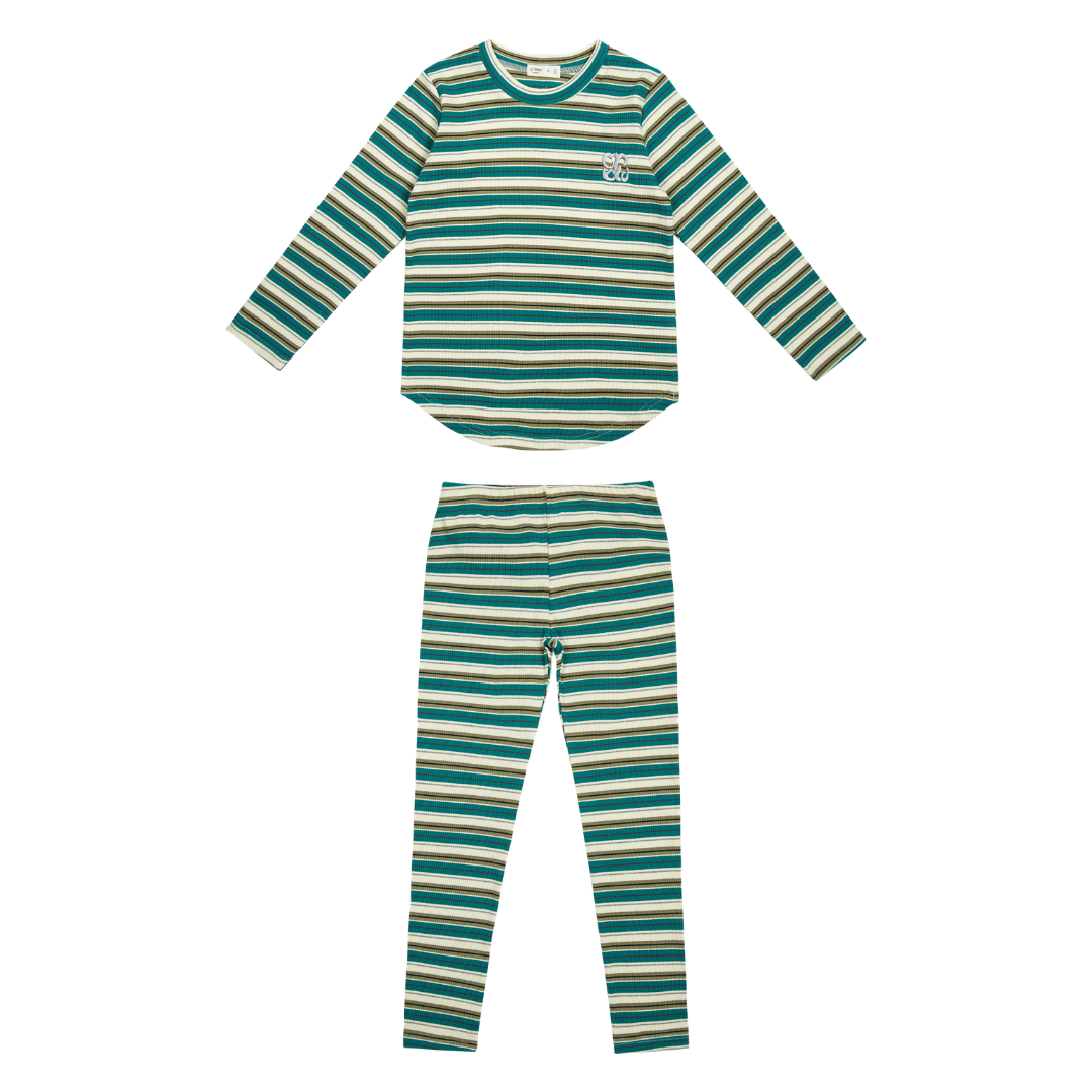Crew Lounge Rib Stripe Set - SG3014