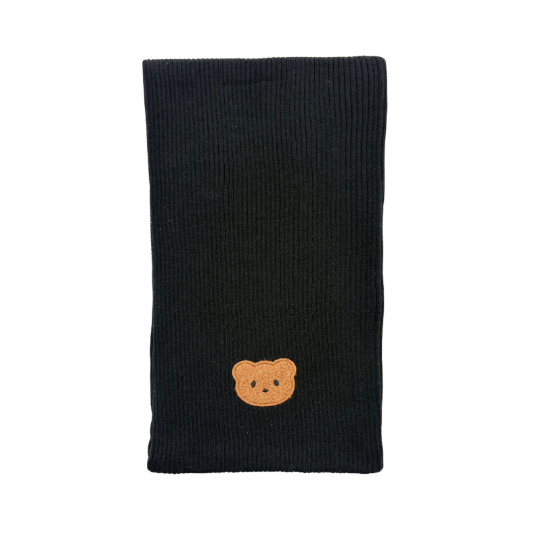Mini Pops Scarf With Teddy Applique - BRS-106T