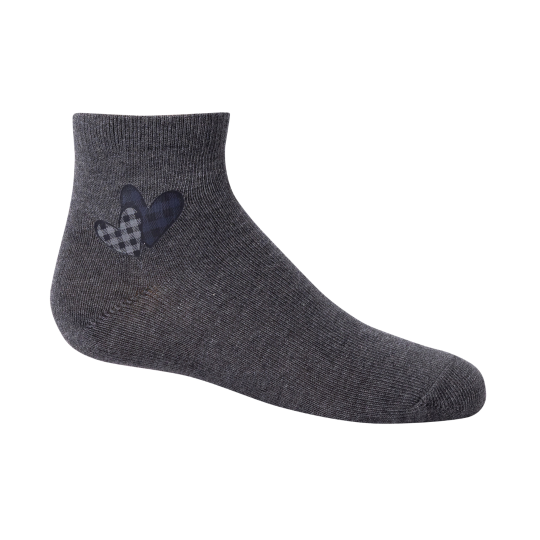 Zubii Checkered Heart Ankle - 1346