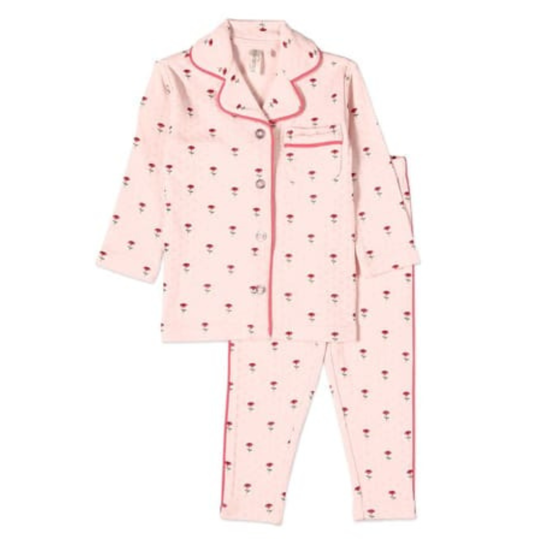 MiniMoi Plant Your Dreams & Grow Happy Pointelle 2 Pc Pajama Set - IBJ09657