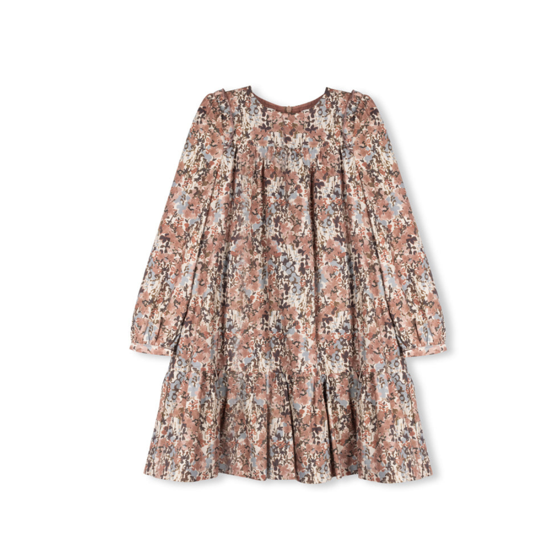 Papillon Jill Floral Printed Baby Doll Tier Dress - C-21936