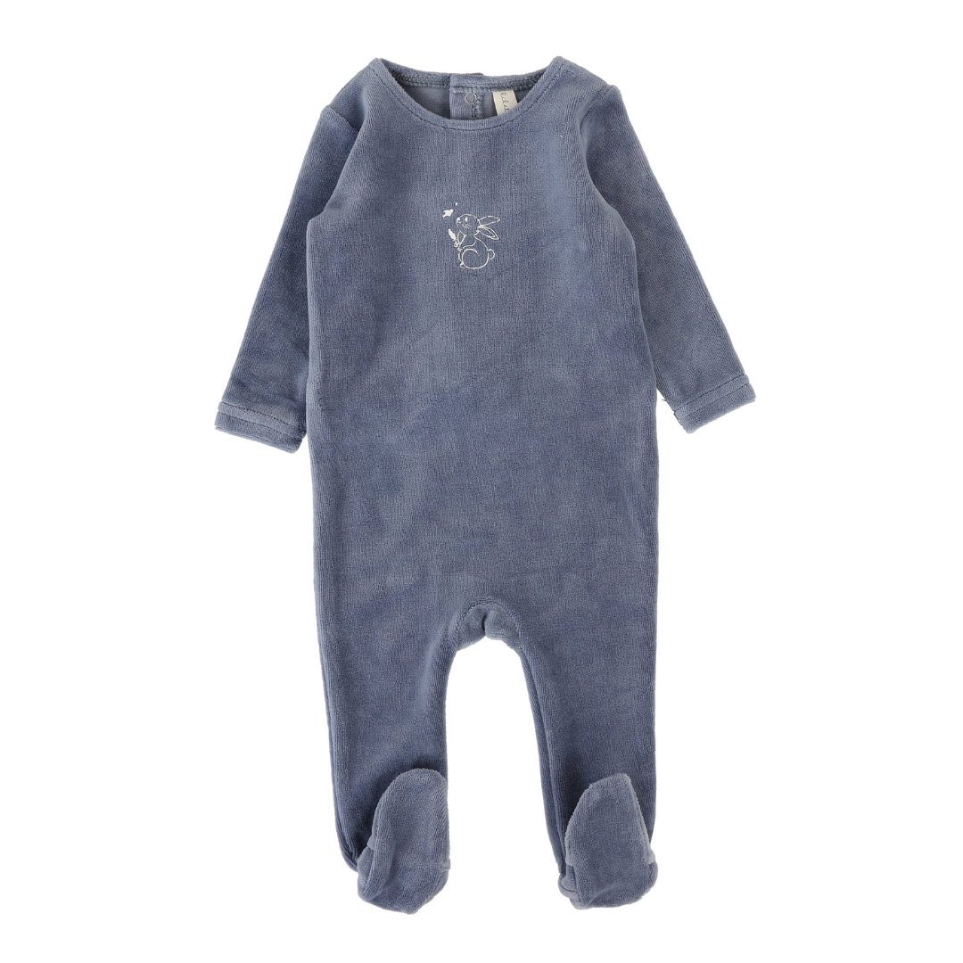 Lilette Velour Forest Graphic Footie - VFGF