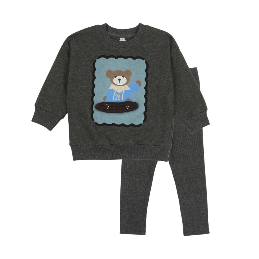 Bonjoy Graphic Photo Sweatshirt Set - BTW25009SS