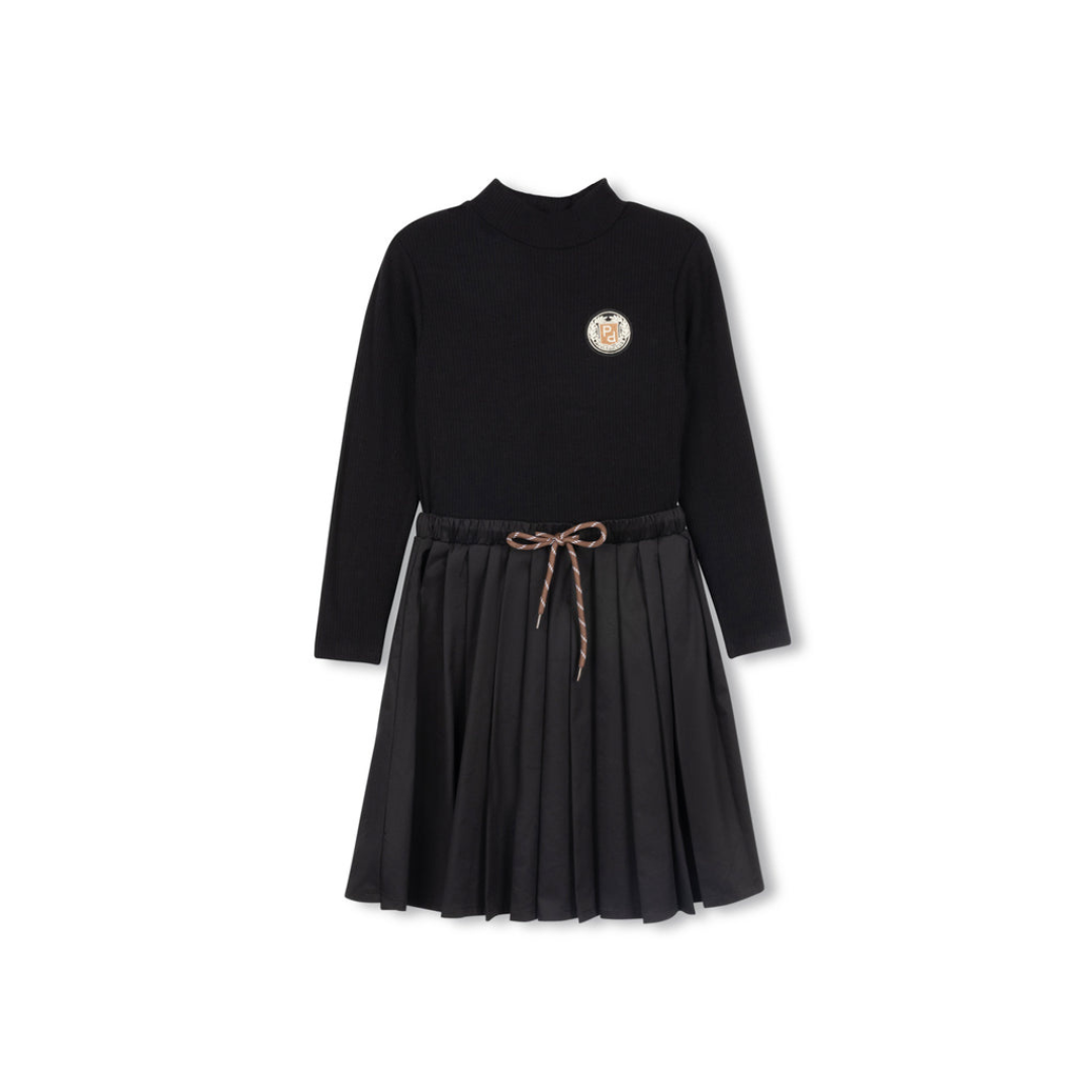 Phil and Phoebe Raincoat Ribbed Emblem Dress - C-22817