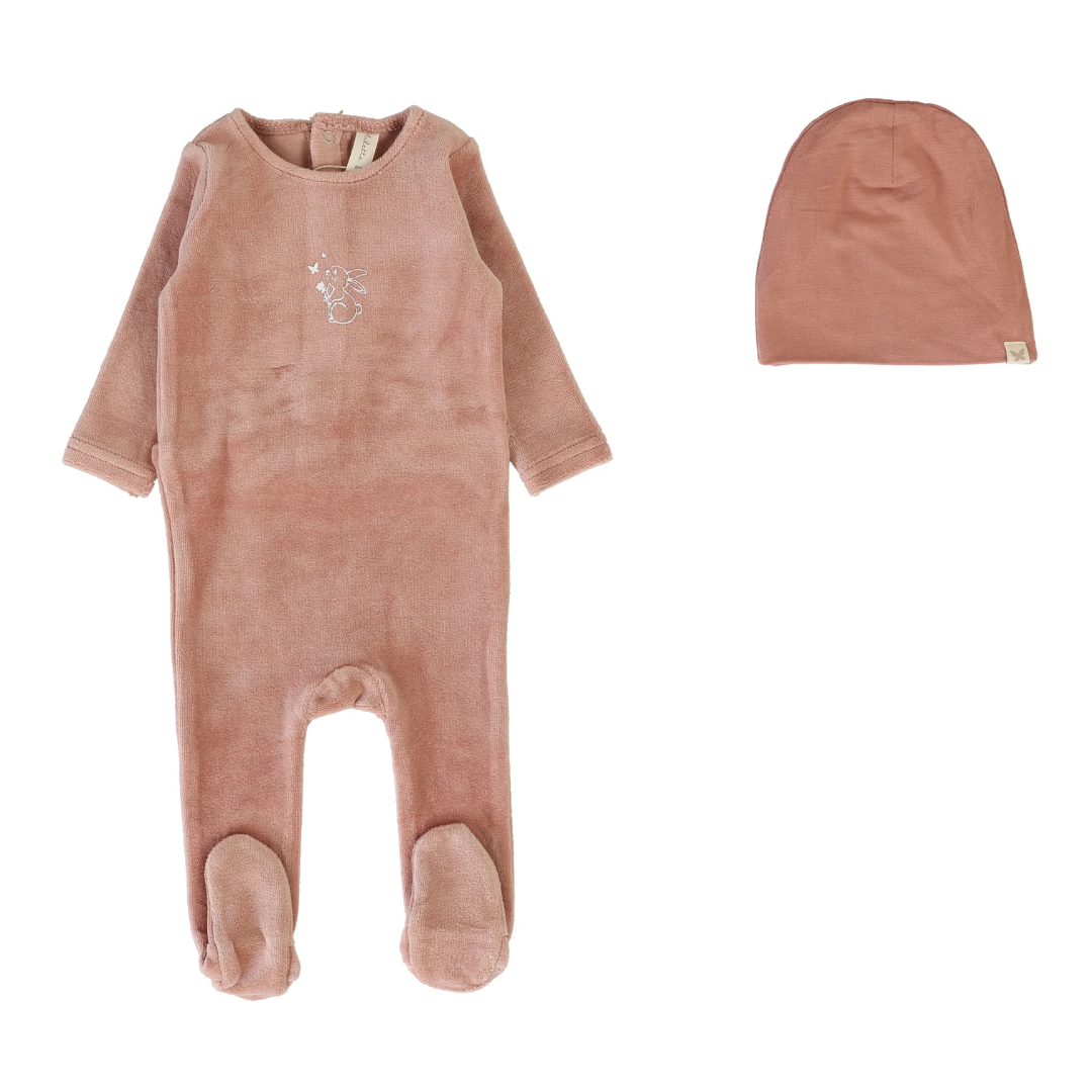 Lilette Velour Collar Footie Set - VCFS