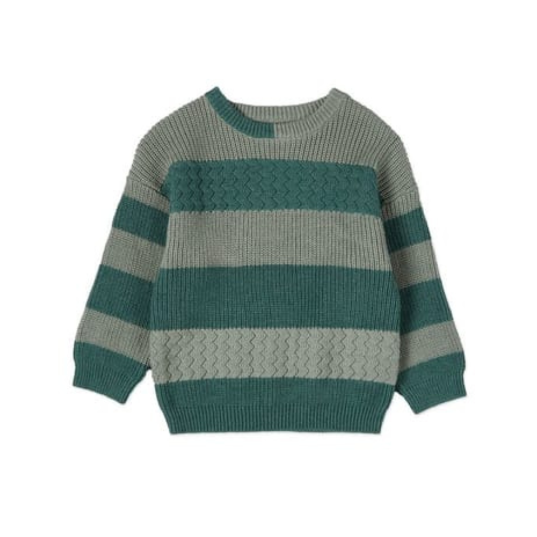 MiniMoi Two Tone Knit Sweater - IFT09649