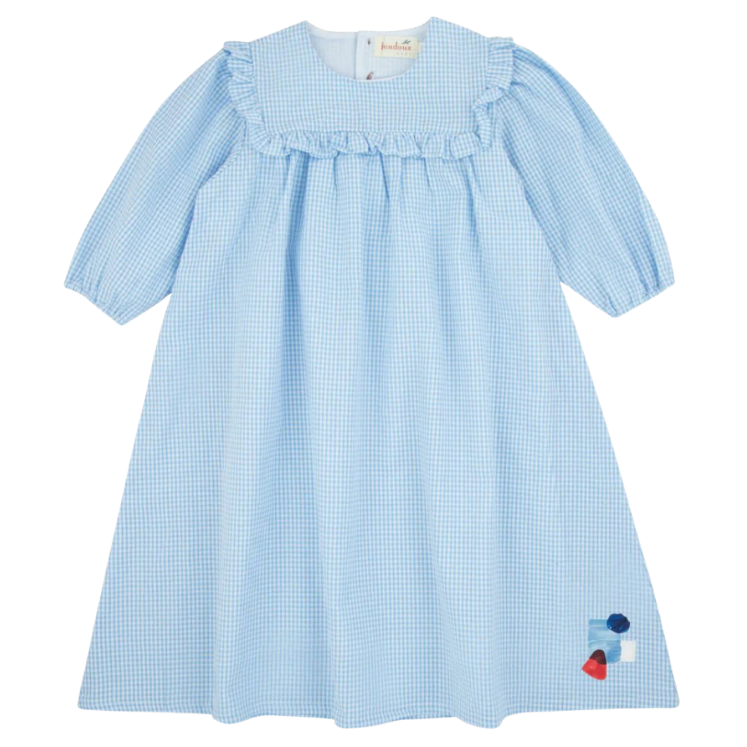 Bondoux Gingham Long Sleeve Dress - S26-252DR-LBB