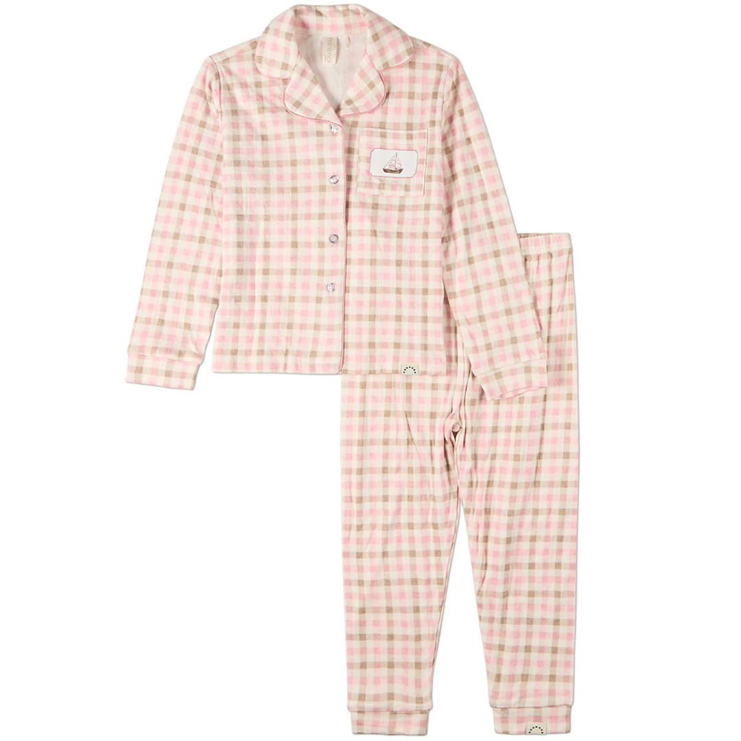 MiniMoi Let Your Dreams Set Sail Pointelle 2 Pc Pajama Set - IBI10019