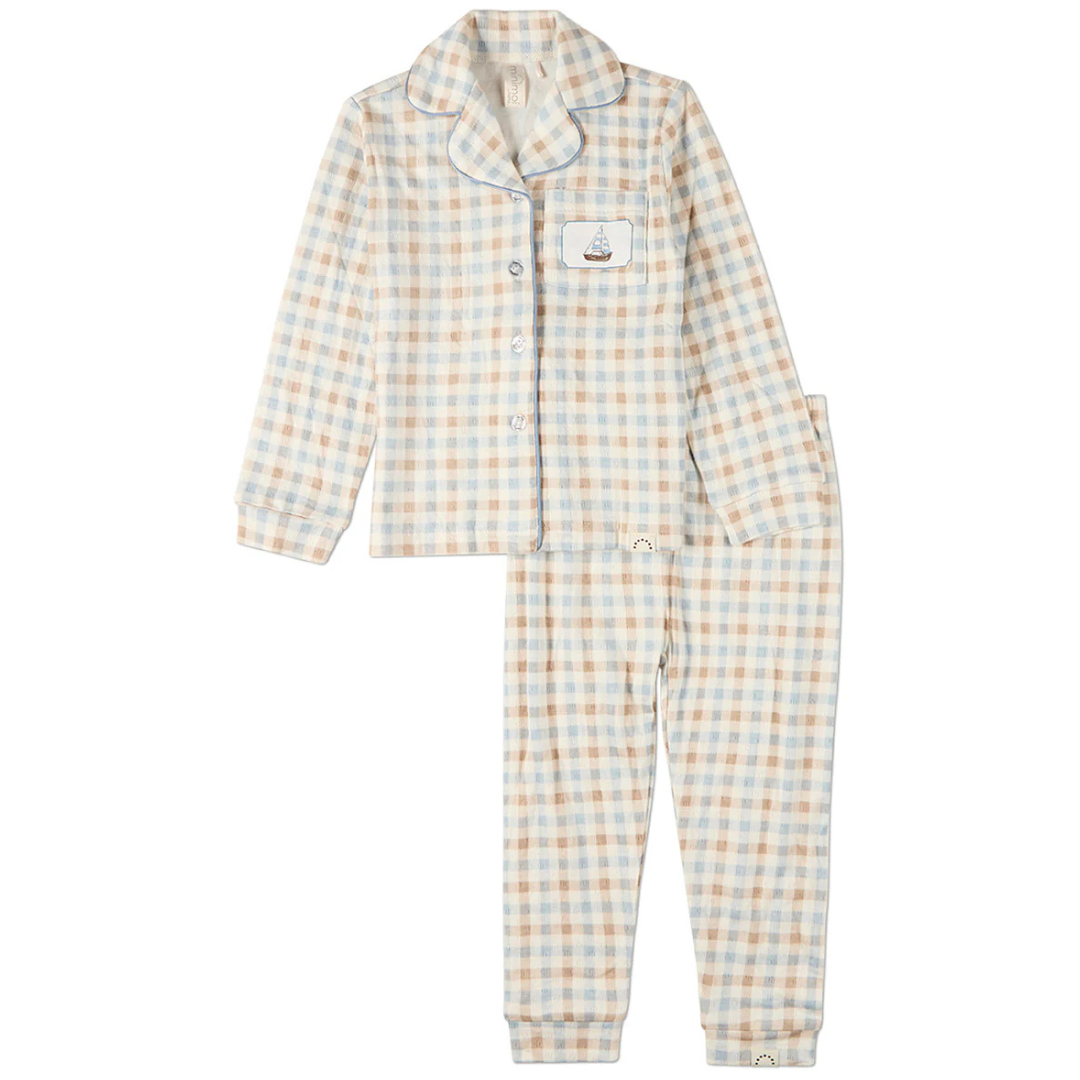 MiniMoi Let Your Dreams Set Sail Pointelle 2 Pc Pajama Set - IBI10019