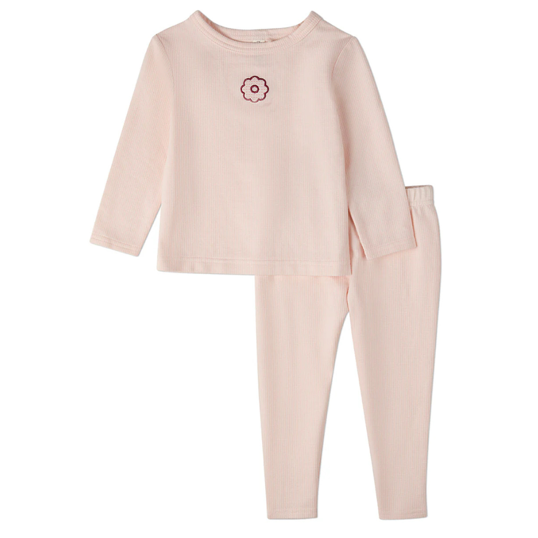 MiniMoi A Little Flower Power 2 Pc Pajama Set - IBP10005