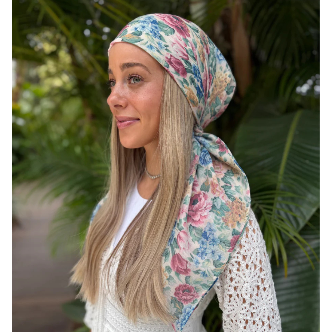 The Scarf Bar English Garden Headscarf - TSB-07-SS26