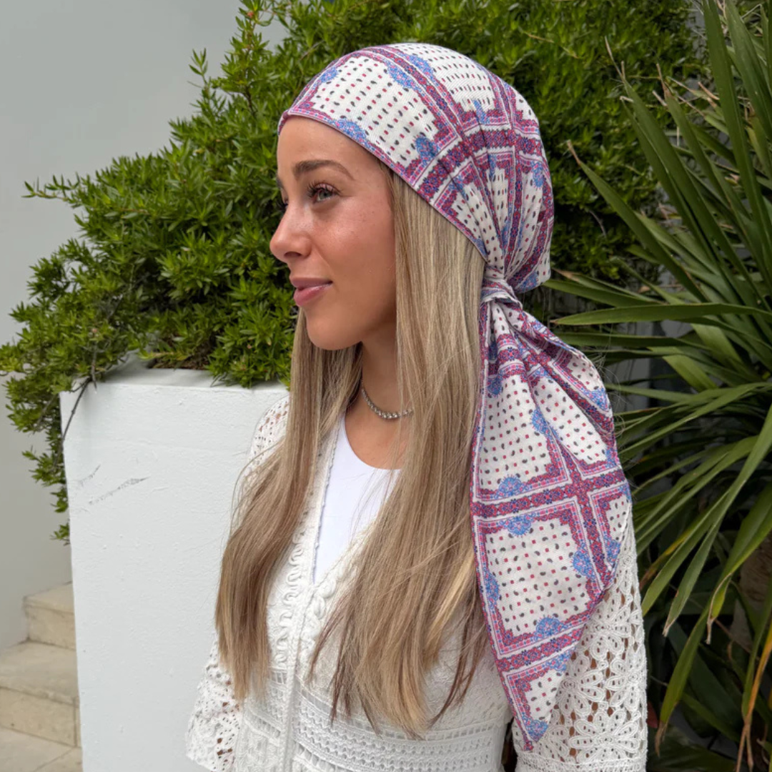 The Scarf Bar French Tile Headscarf - TSB-08-SS26