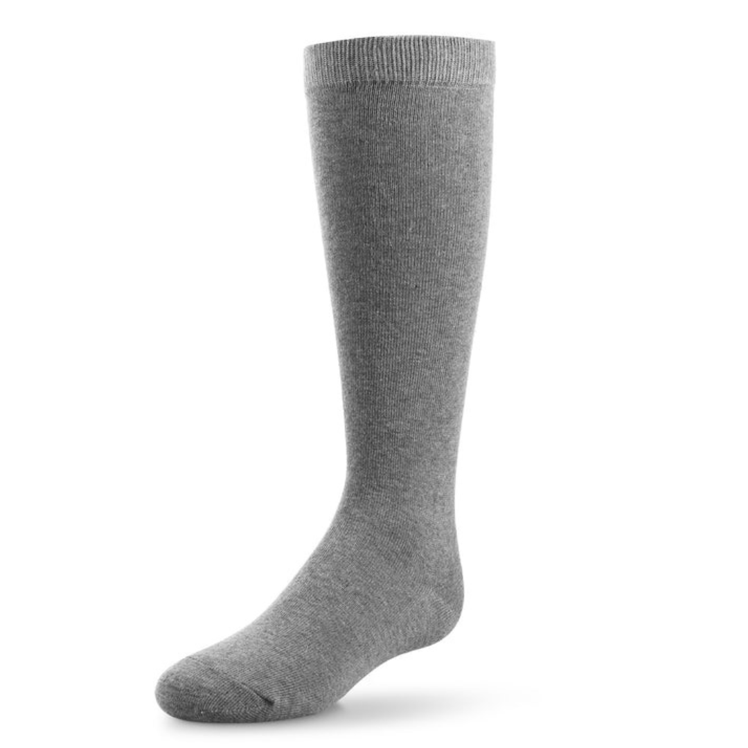 Zubii Flat Cotton Knee High 287 Med. Gray - 705