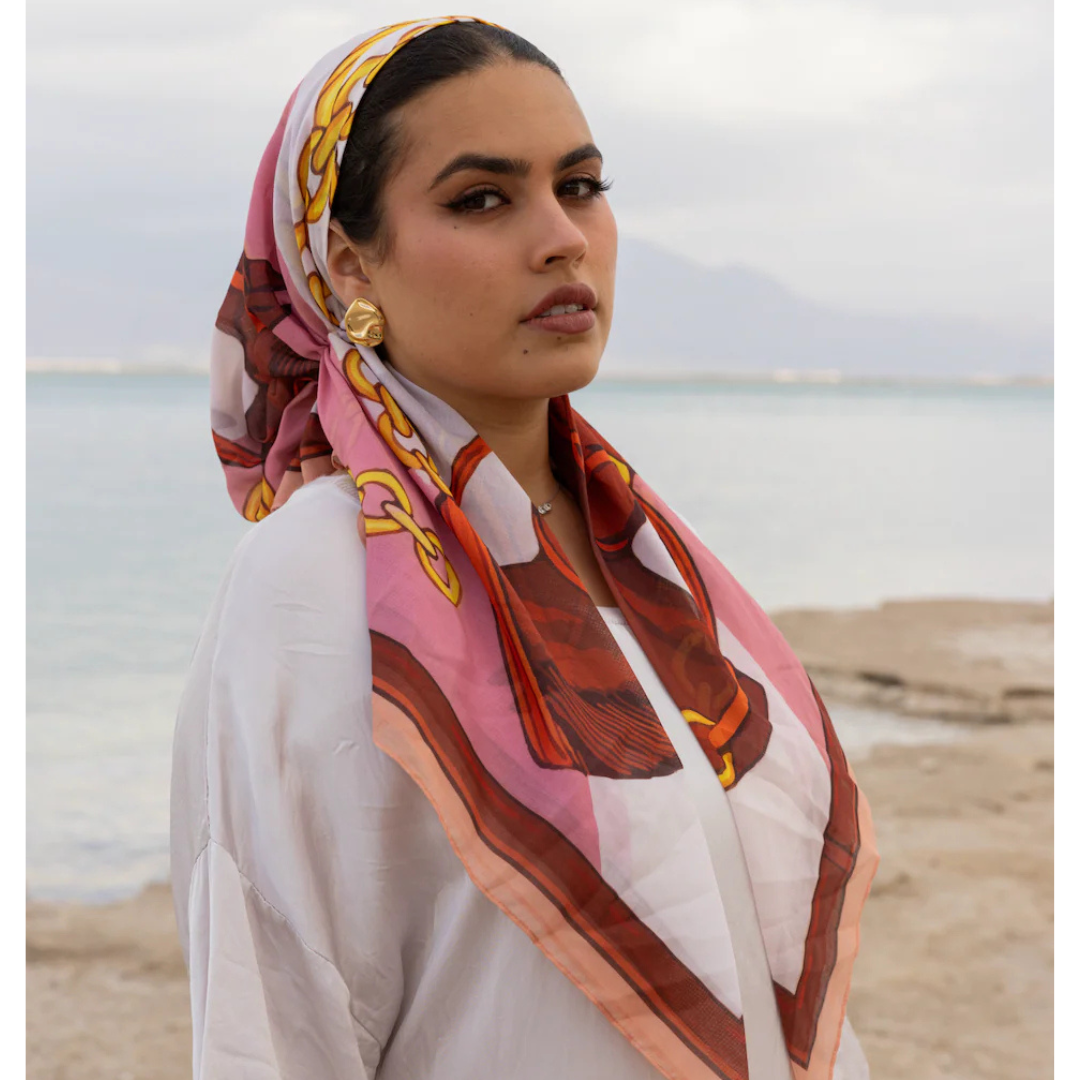 TIE UR KNOT Giddy Up Gorgeous Silk Headscarf - TUK-60-SS26