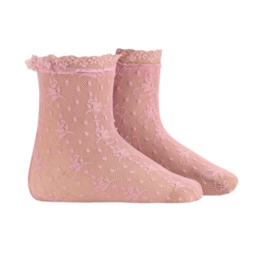 Condor Floral Designed Lace Sock - 4502/4