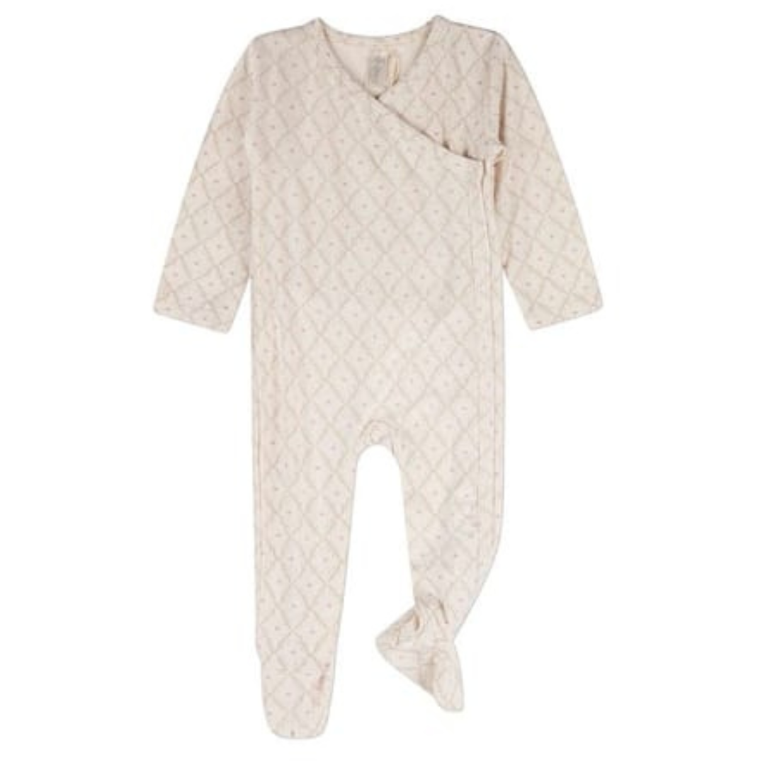 MiniMoi Harlequin Heart All Over Print Footie - IAB10427