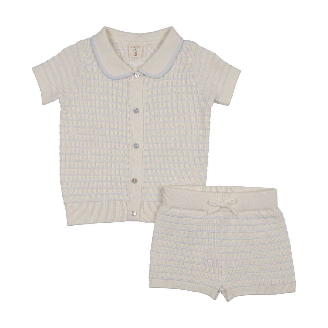 Analogie Textured Stripe Knit Set - TSKST-SS26