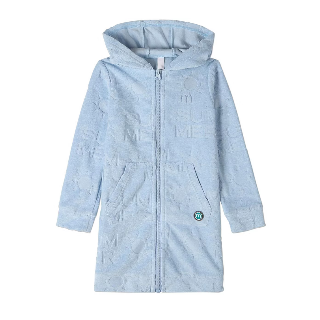Memoi Summer Burnout Kids Full Zip Terry Robe - MXR10448