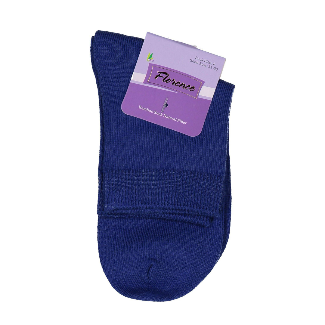 Florence Bamboo Quarter Crew Sock Royal Blue - 179