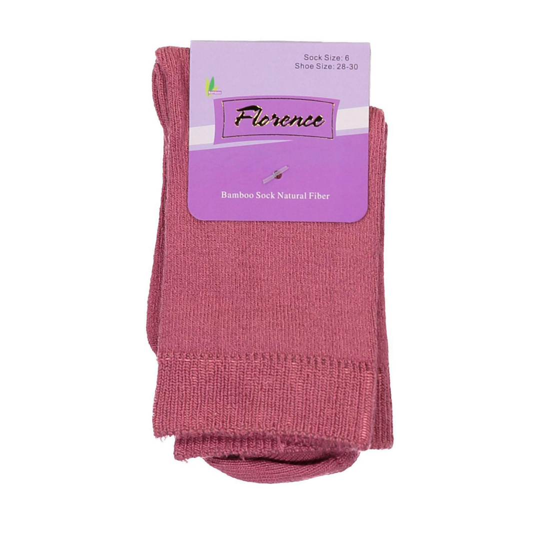 Florence Bamboo Quarter Crew Sock Mauve - 179