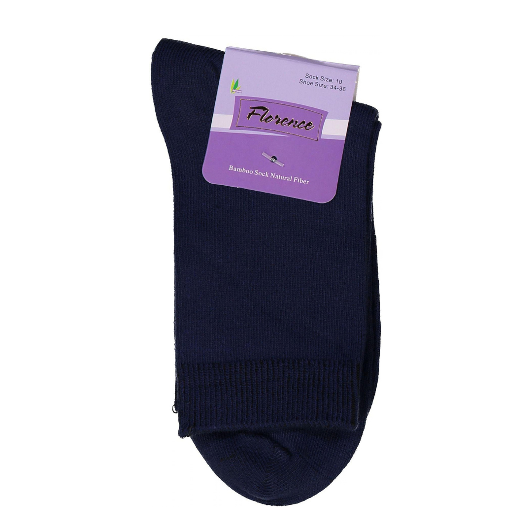 Florence Bamboo Quarter Crew Sock Hale Navy - 179