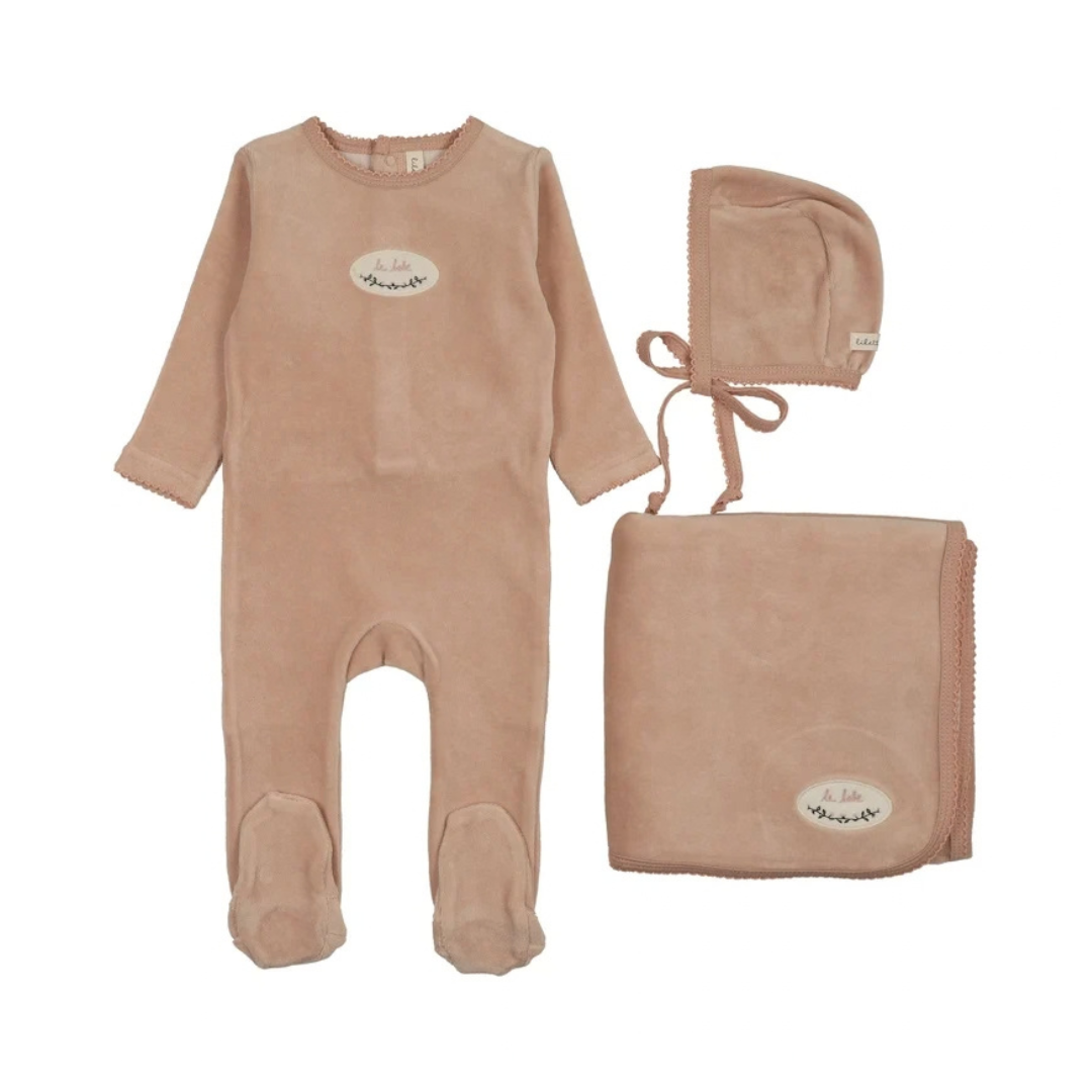 Lilette Velour Patch Layette Set - LTF26LS111
