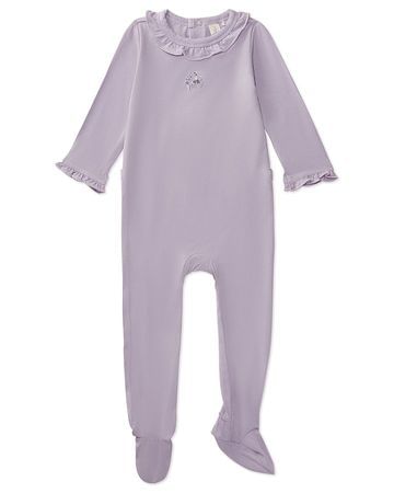 MiniMoi Solid Ruffle Trim Footie - Iaa08681