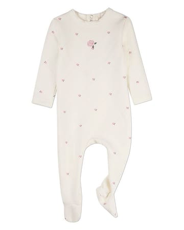 MiniMoi Rosettes and Stitching Footie - IAA10499
