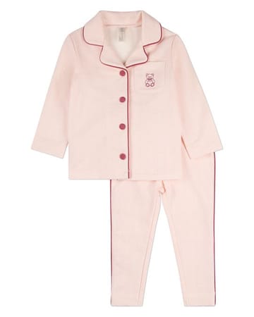MiniMoi Snuggly Bear Chevron Printed 2 Pc Pajama Set - IBI10487