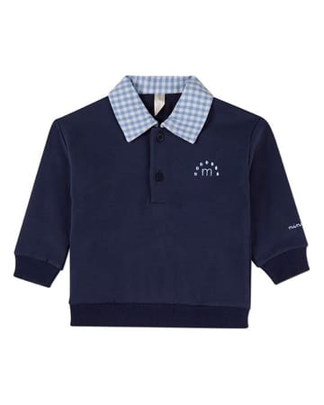 MiniMoi Gingham Collared Sweatshirt - IFP10529