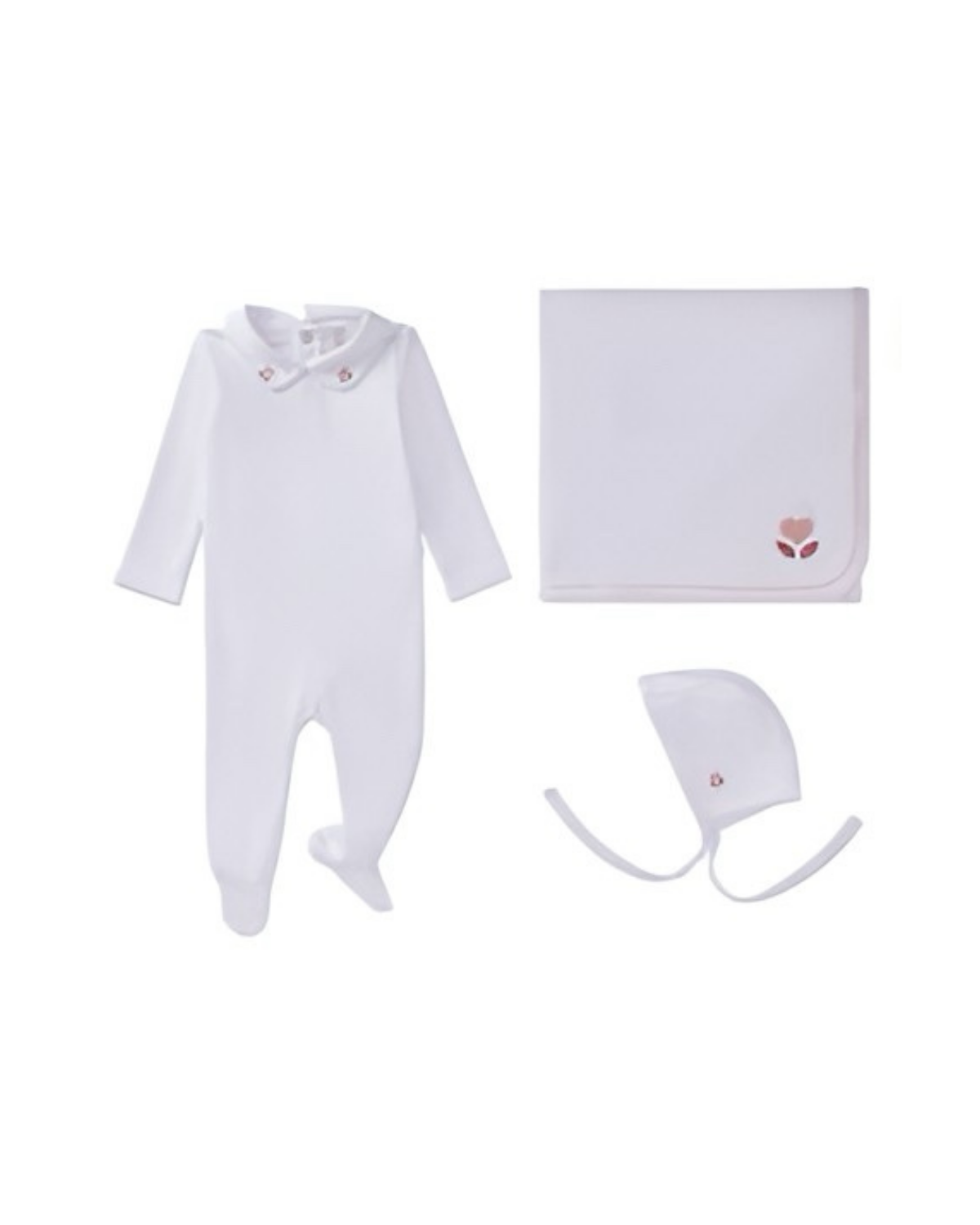 MiniMoi Peter Pan Heart Collar Footie Set - Ina08870