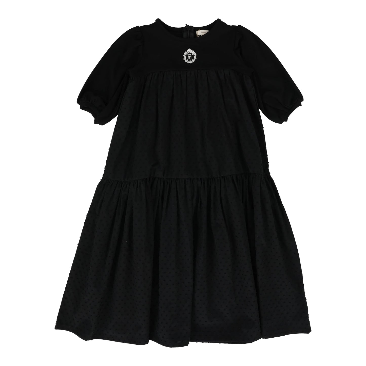 Lil Legs Emblem Maxi Dress Three Quarter Sleeve