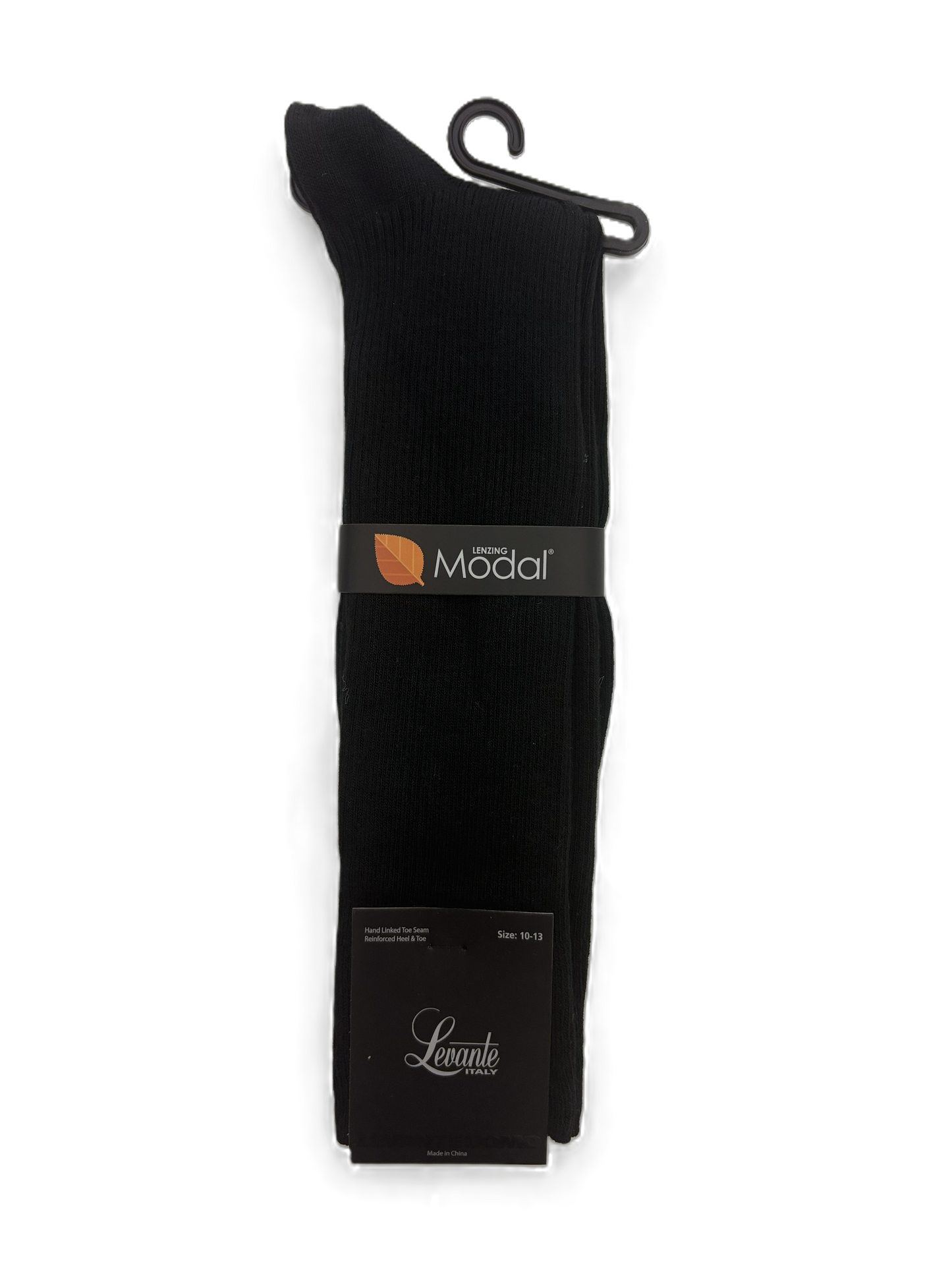 Levante Mens Modal Durable and Flexible Pin Rib Crew Sock - Lv-109