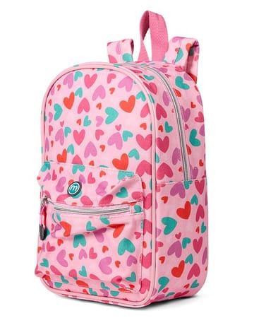Memoi Heart Print 13 Single Pocket Mini Backpack - MAC-057