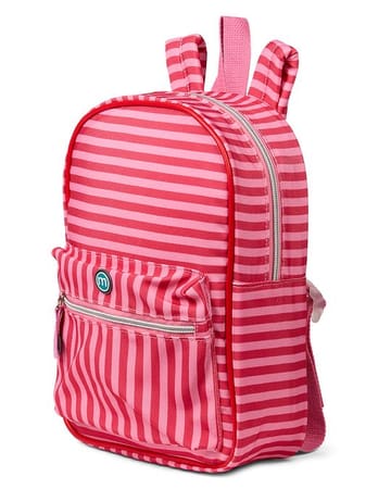 Memoi Striped Print 13 Single Pocket Mini Backpack - MAC-059