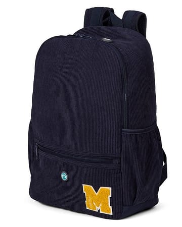 Memoi Corduroy M Patch 16 Single Pocket Backpack - MAC-064