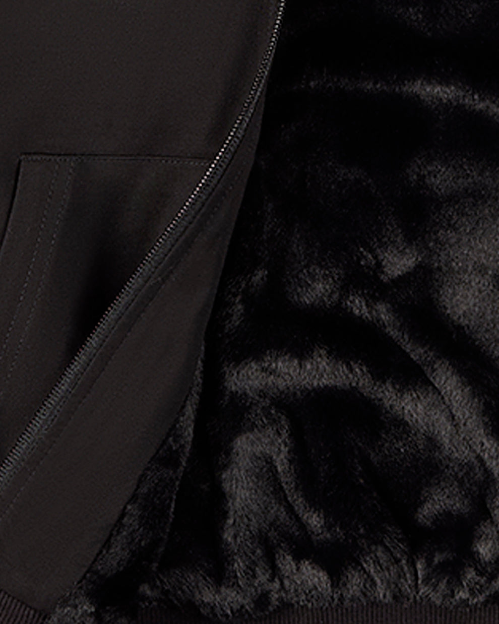 Memoi Adults Faux Fur Zip Up Jacket - MMJ-006