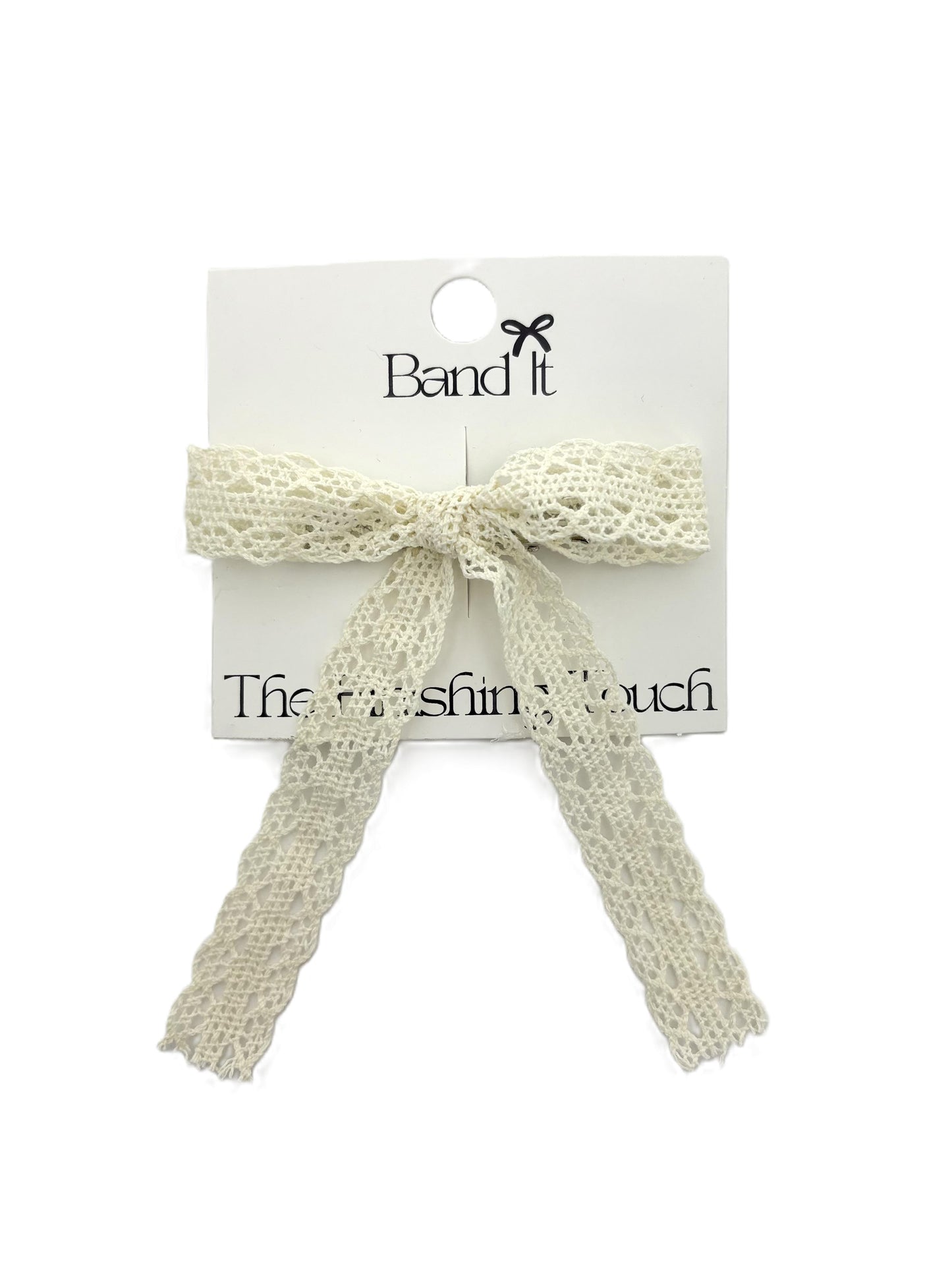 Hp Hair Accessories Croche Lace Med Bow - MD26S-005MB