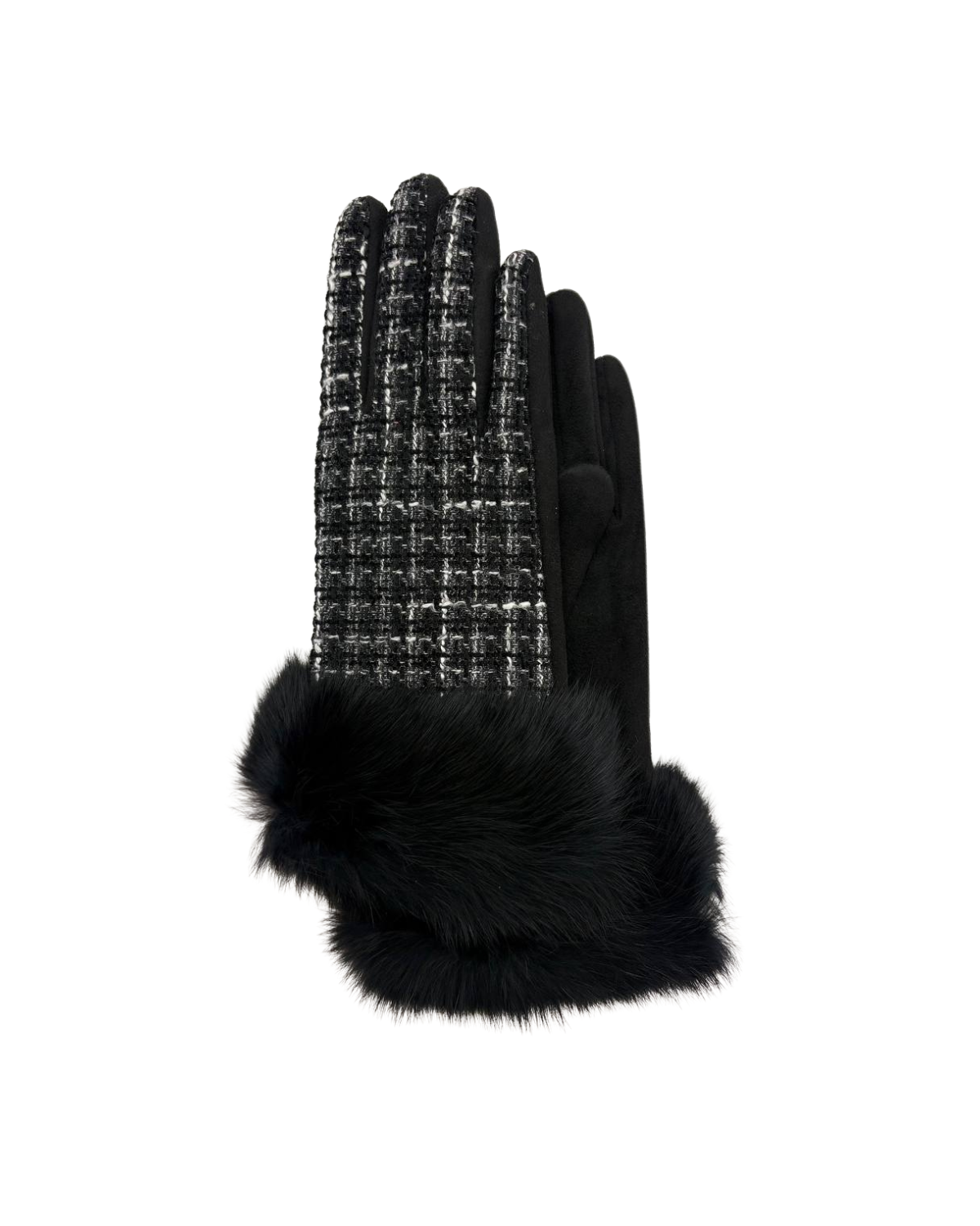 Memoi Tweed With Fur Cuff - Meghk912
