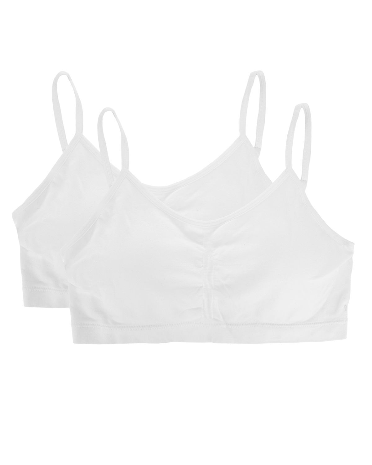 Memoi Girls 2 Pair Pack Gathered Front Cup Training Bra - Mjbs-3001