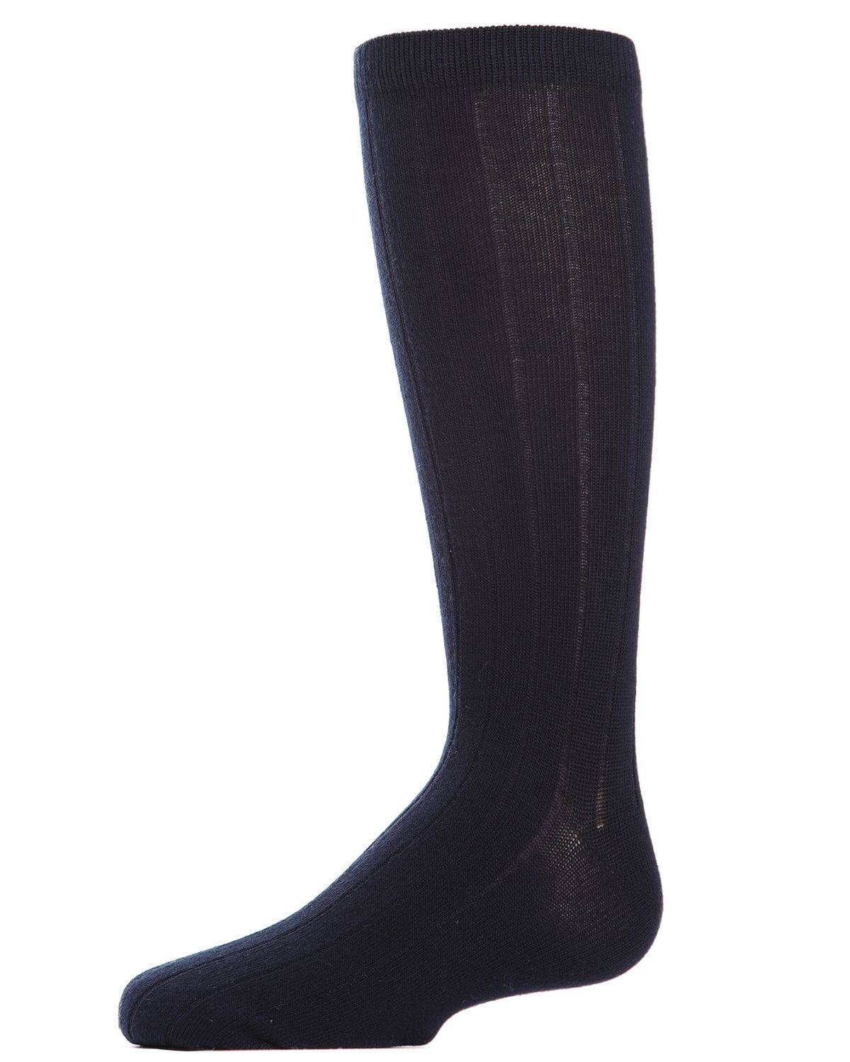 Memoi Boys 3 Pair Pack Basic Cotton Blend Ribbed Crew Socks - Mk-10950