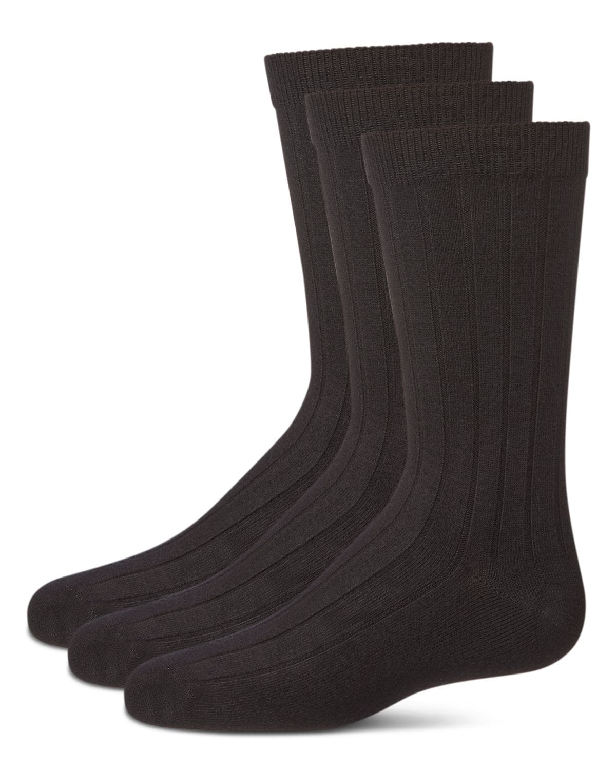 Memoi Boys Ribbed Rayon from Bamboo Blend Crew Socks - Mk-10960