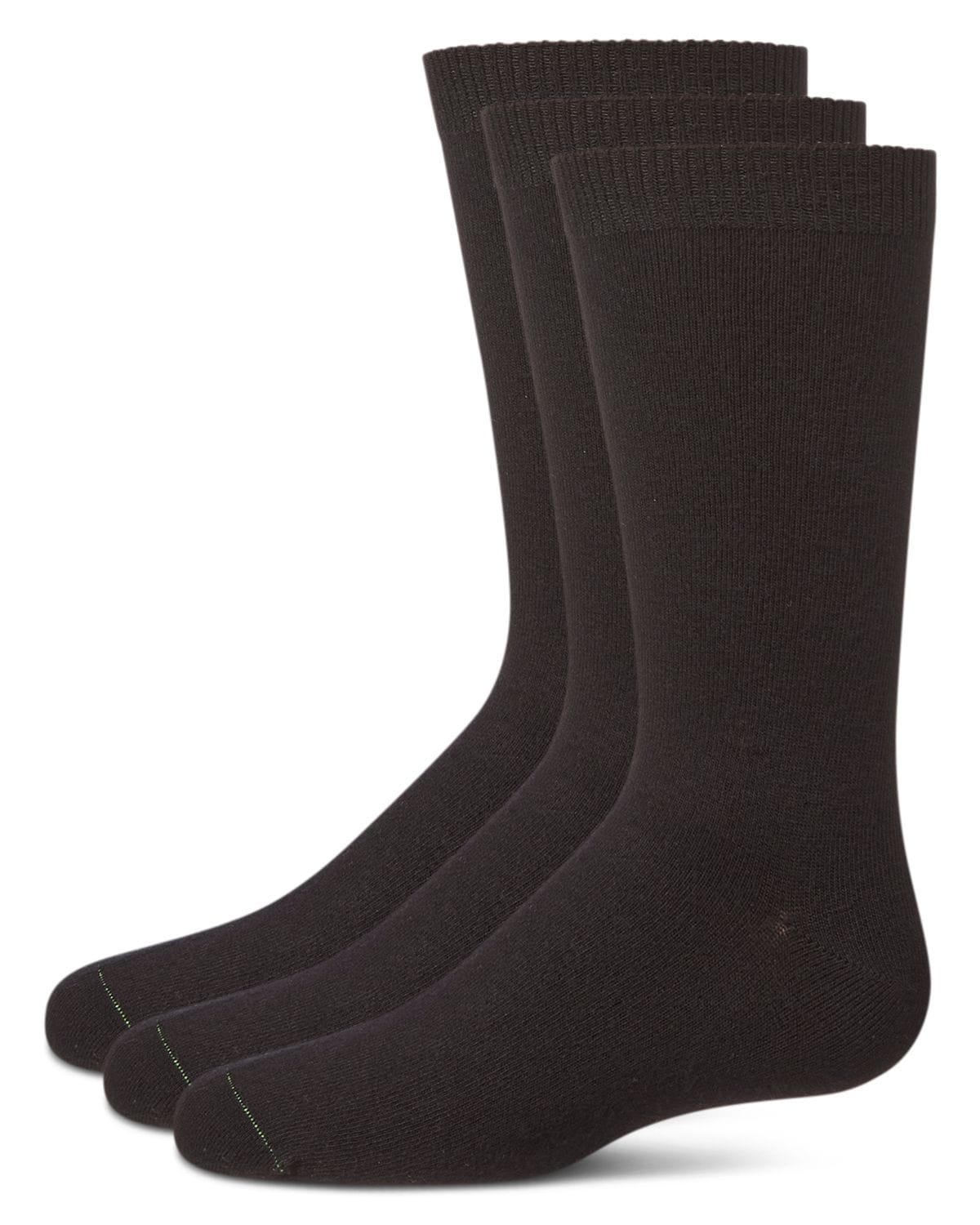 Memoi Boys 3 Pair Pack Flat Rayon from Bamboo Blend Crew Socks - Mk-10961