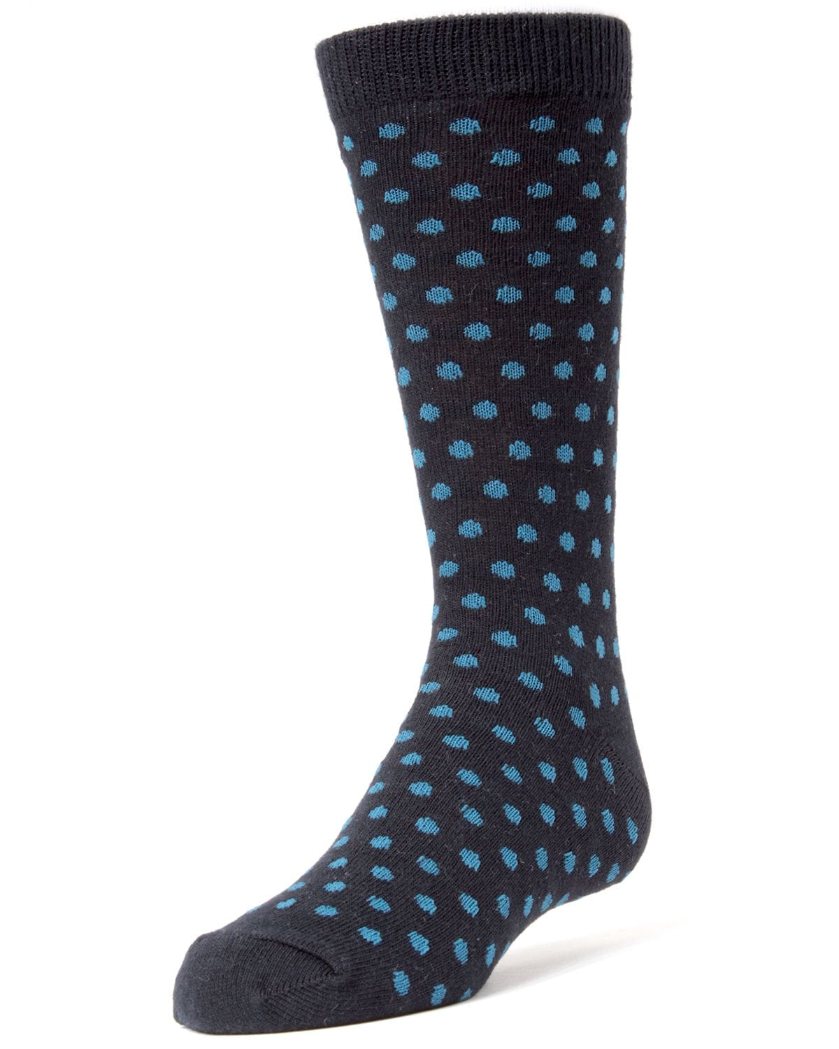 Memoi Polka Dot Cotton Blend Boys Dress Socks - Mk-128
