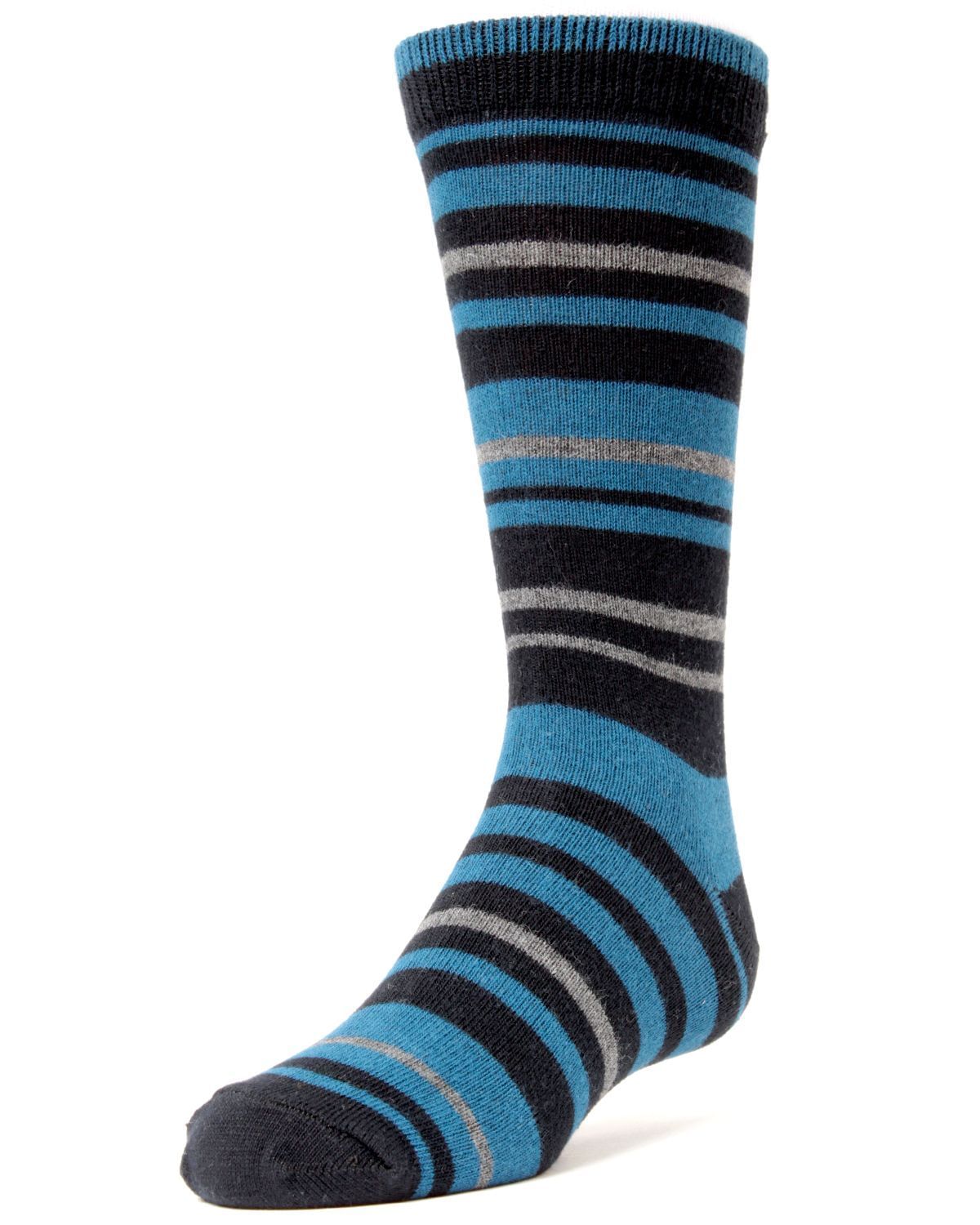 Memoi Rings and Rungs Boys Cotton Blend Striped Socks - Mk-133