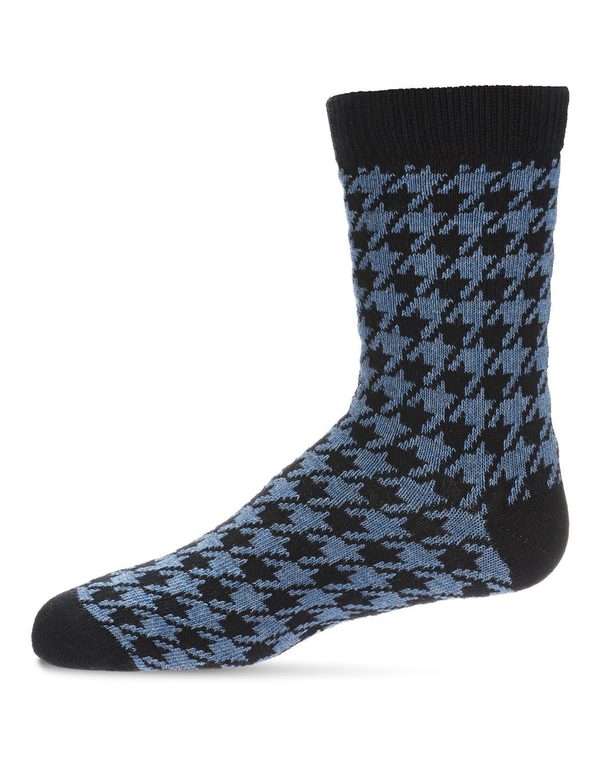 Memoi Boys Houndstooth Crew Socks - Mk-151