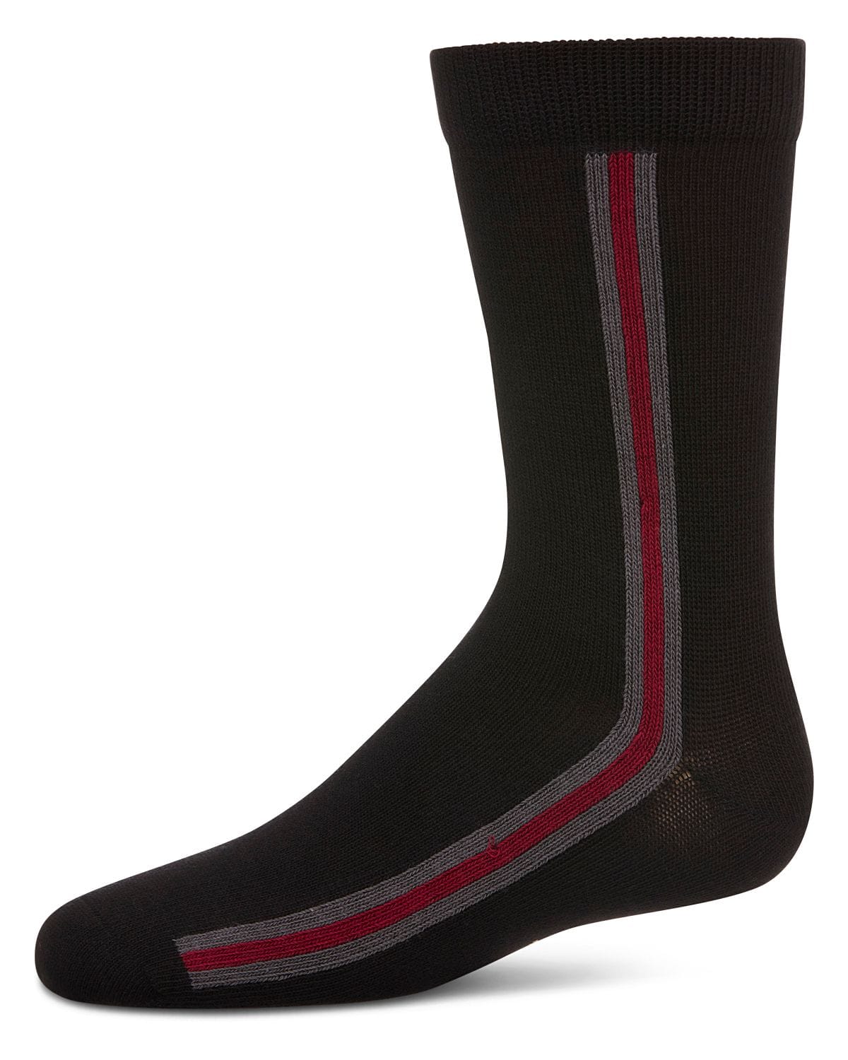 Memoi Boys Side Stripe Crew Socks - Mk-160