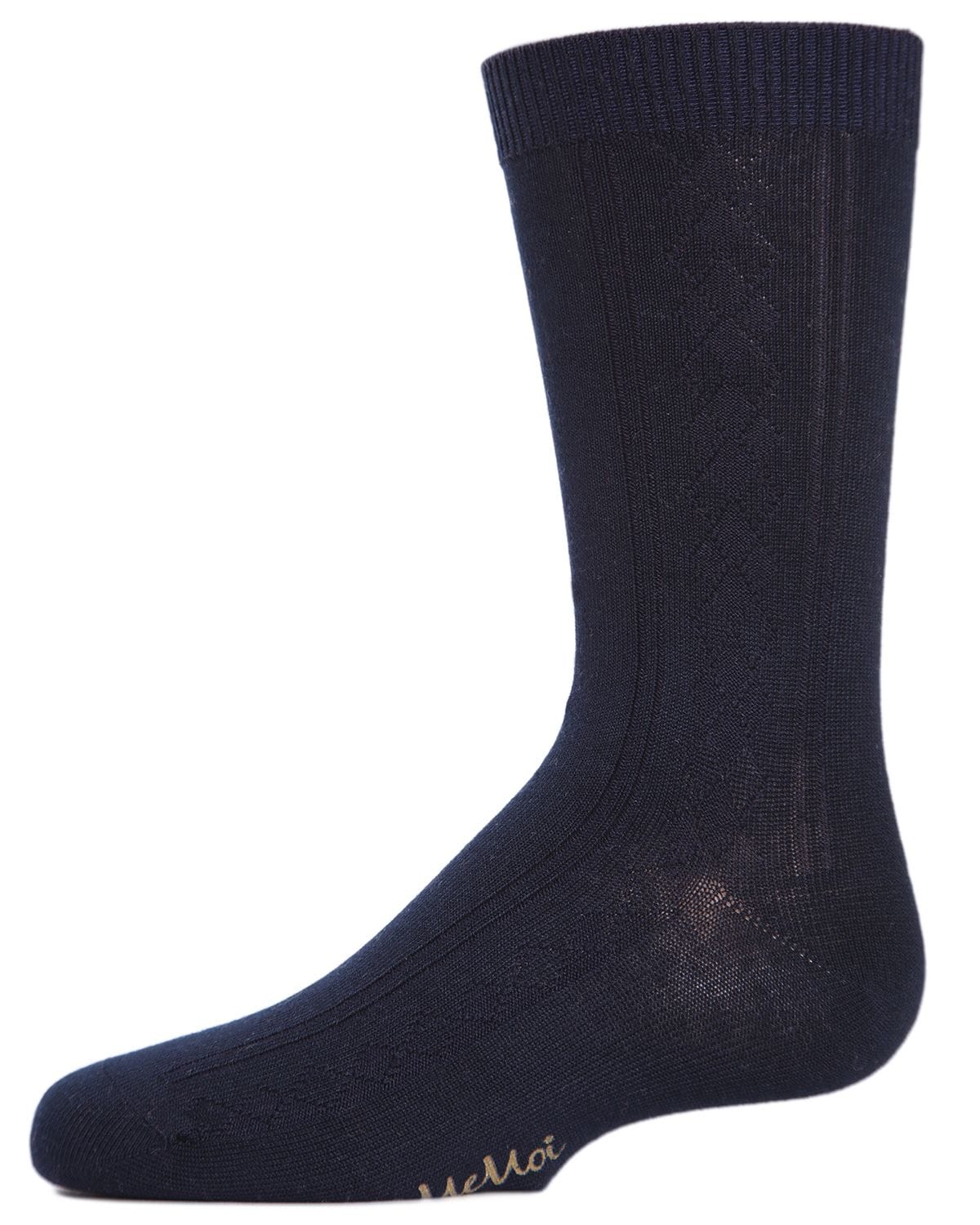 Memoi Boys Argyle All Over Crew Socks - Mk-172