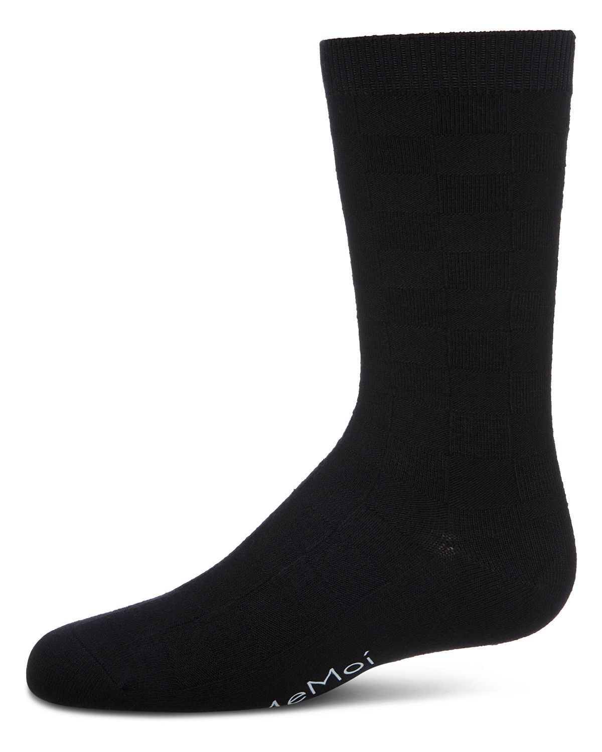 Memoi Boys Checkerboard Rayon form Bamboo Blend Crew Socks - Mk-181