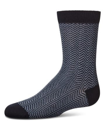 Memoi Boys Herringbone Dress Socks - Mk-187